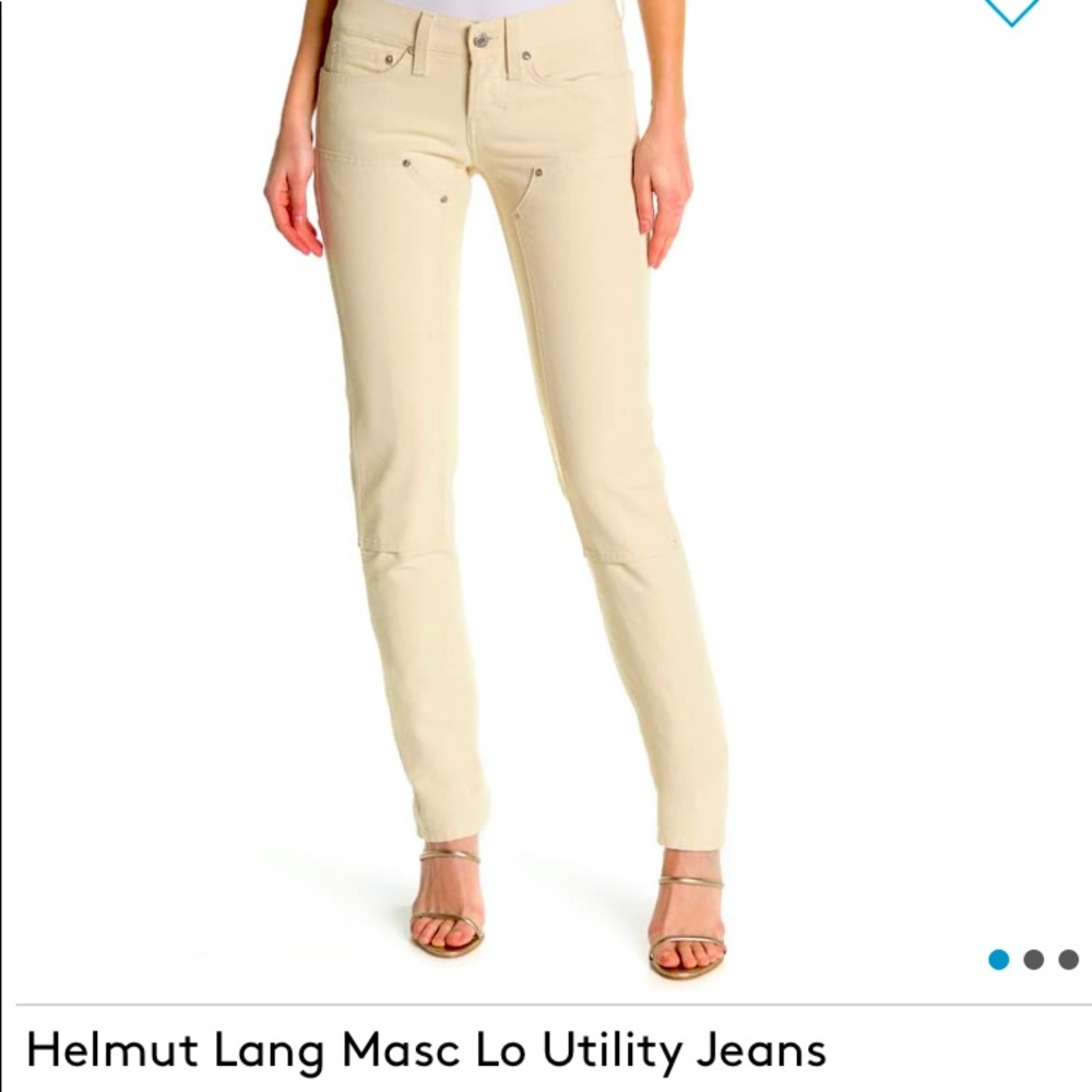 Helmet Lang BLUE Masc Lo Utility Jeans